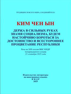 обложка книги-Держа в сильных руках знамя социализма, будем настойчиво бороться за достоинство и всестороннее процветание республики