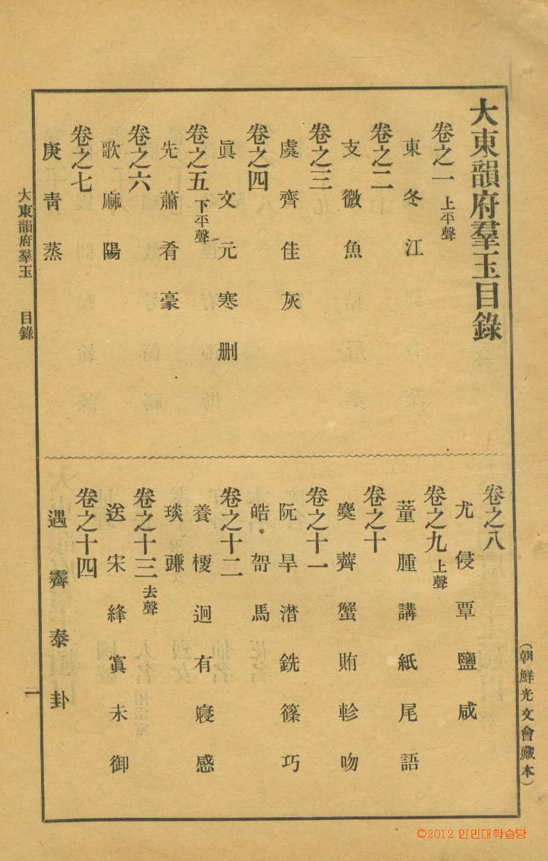 обложка книги-大東韻府羣玉 _7